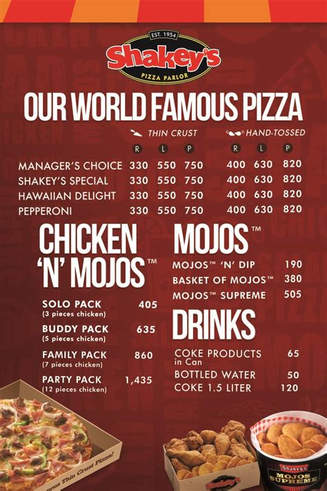 shakey's menu price|Iba pa.